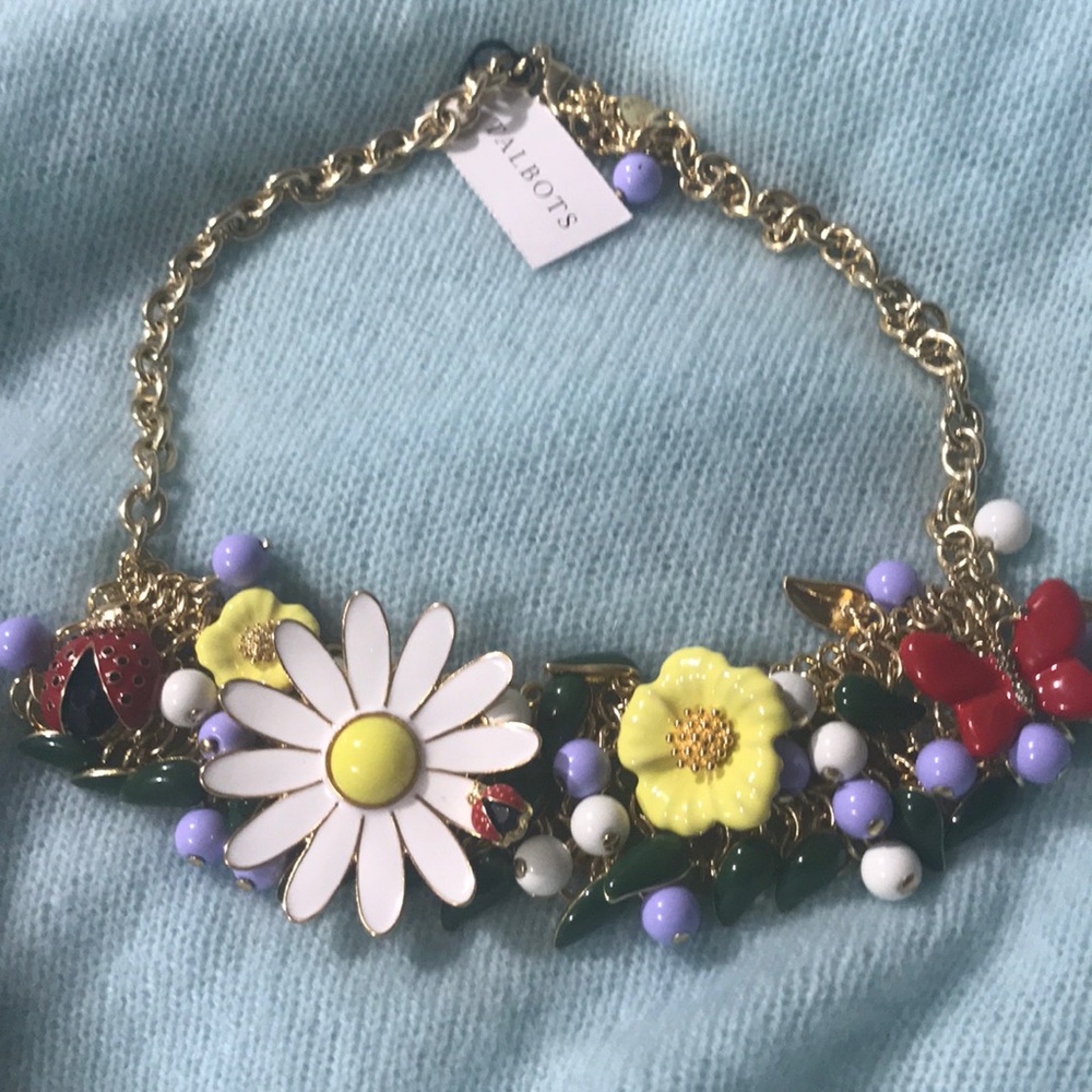 Talbots Gold & Enamel Necklace